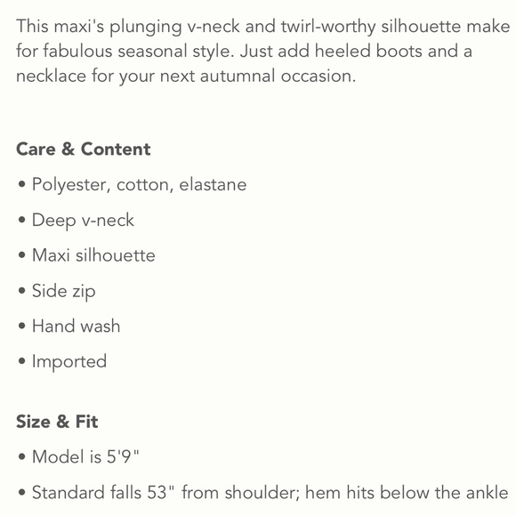 Anthropologie Abstract V-Neck Maxi Dress - Picture 9 of 10